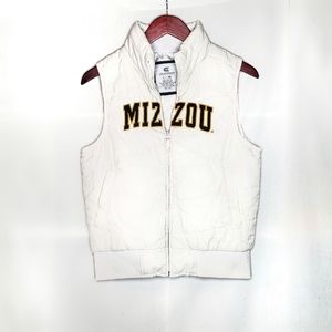 Mizzou White Down Vest
